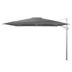 4 Seasons Outdoor | Zweefparasol Siesta Premium 300 x 300 cm | Wit-Charcoal